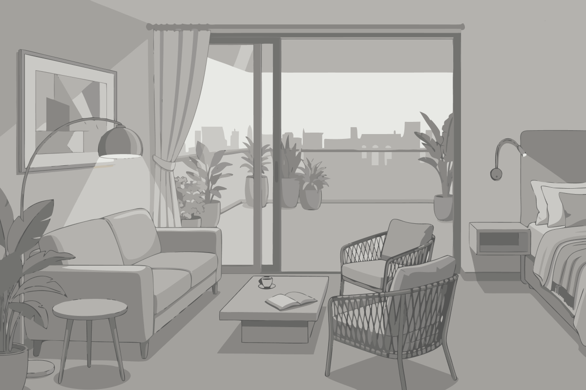 Chambre Double ou Lits Jumeaux Classique avec Balcon